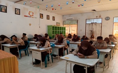 MTsS MIM Langsa Gelar Ujian Semester Genap